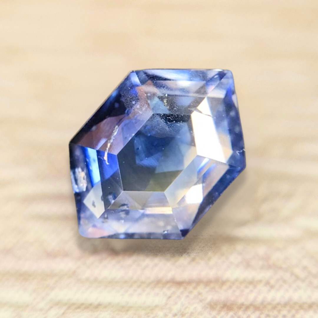 2.00ct Hexagon Step Cut Sapphire