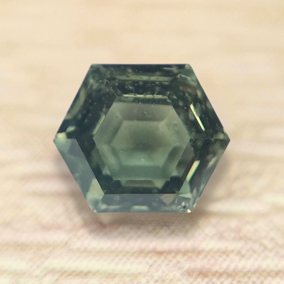 1.81ct Hexagon Step Cut Sapphire