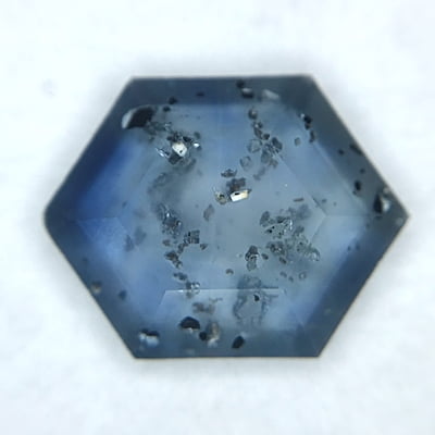 6.14ct Hexagon Step Cut Sapphire