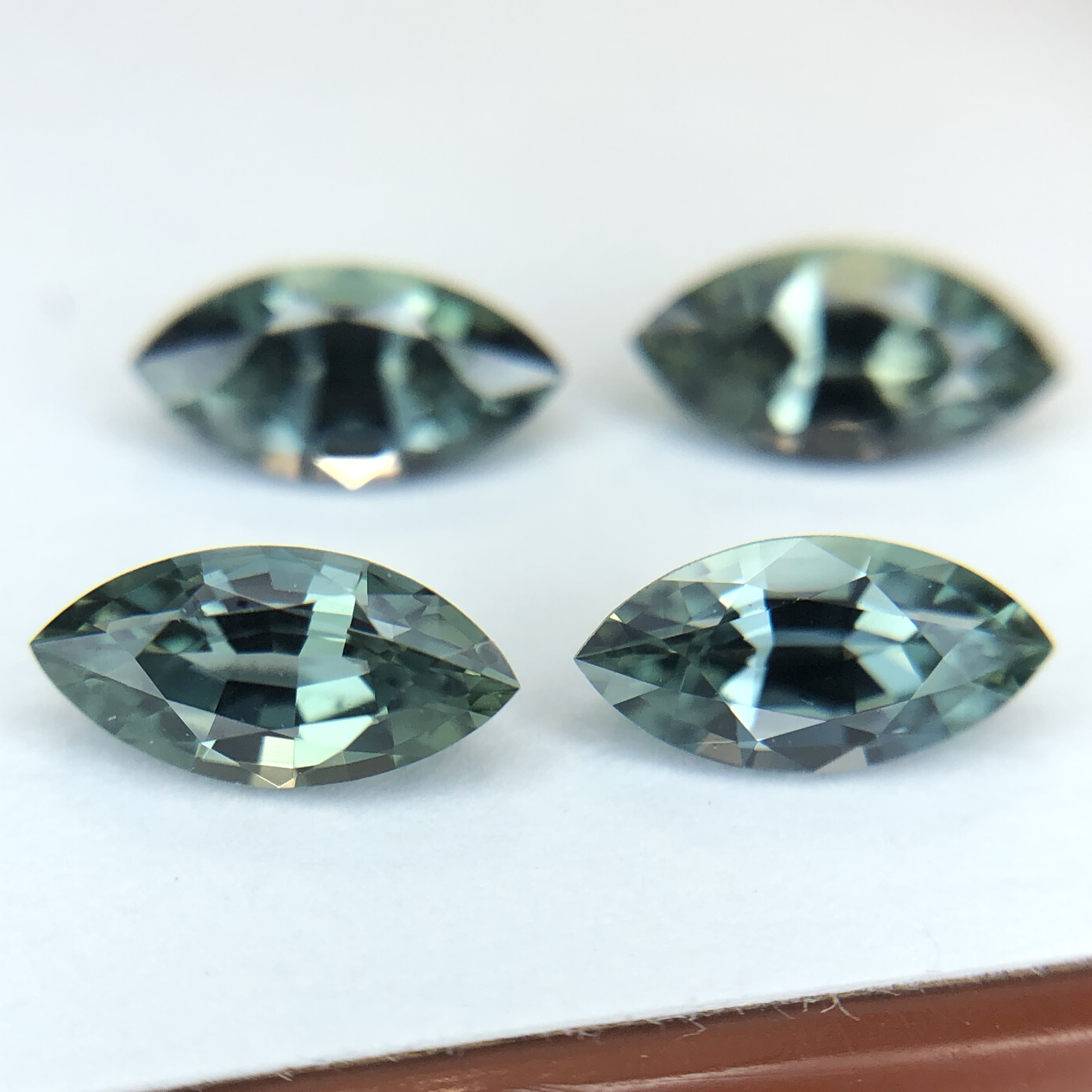 1.13tcw Marquise Mixed Cut Sapphire Lot (4 pcs)