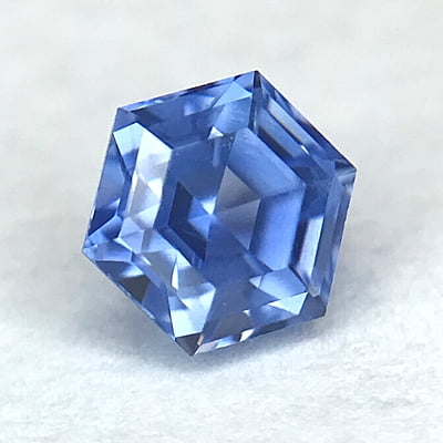 0.60ct Hexagon Step Cut Sapphire