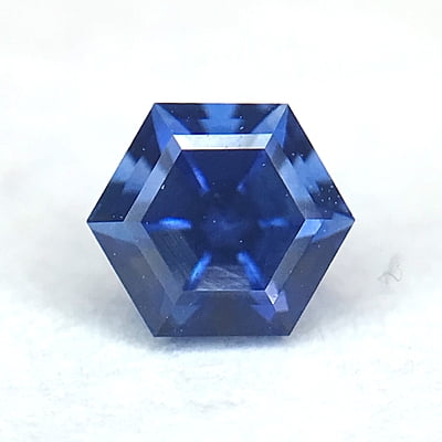 0.26ct Hexagon Step Cut Sapphire