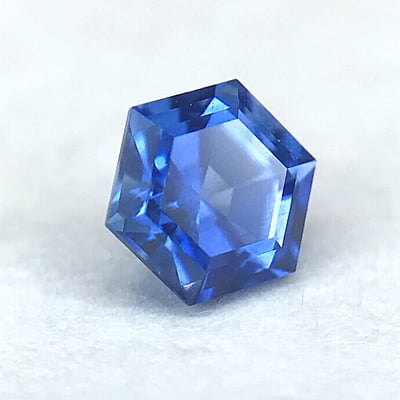 0.26ct Hexagon Step Cut Sapphire