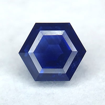 0.48ct Hexagon Step Cut Sapphire
