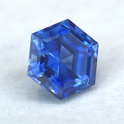 0.36ct Hexagon Step Cut Sapphire