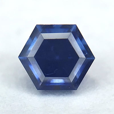 0.32ct Hexagon Step Cut Sapphire