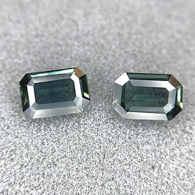 0.71ct Octagon Step Cut Sapphire Pair 0.71ct Octagon Step Cut Sapphire Pair