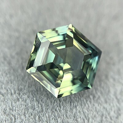 1.34ct Hexagon Step Cut Sapphire