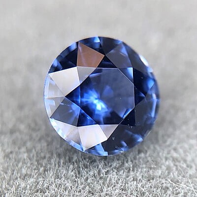 0.55ct Round Mixed Cut Sapphire