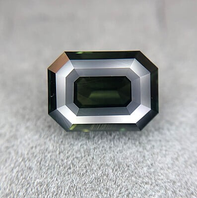 3.69ct Octagon Step Cut Sapphire