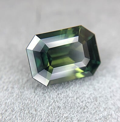 3.69ct Octagon Step Cut Sapphire