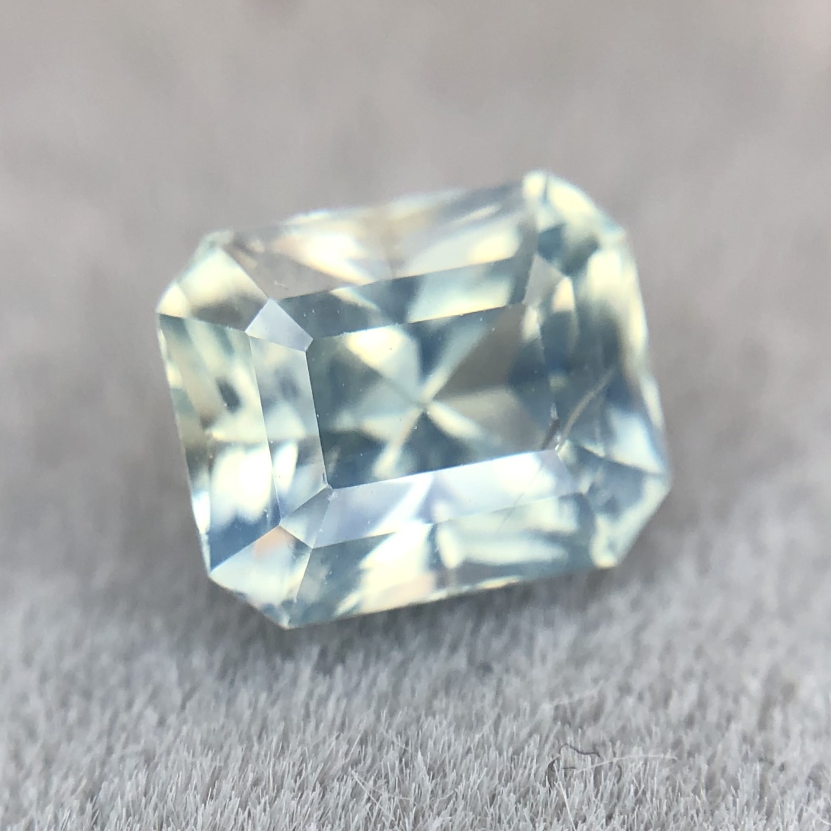 1.52ct Radiant Brilliant Cut Sapphire