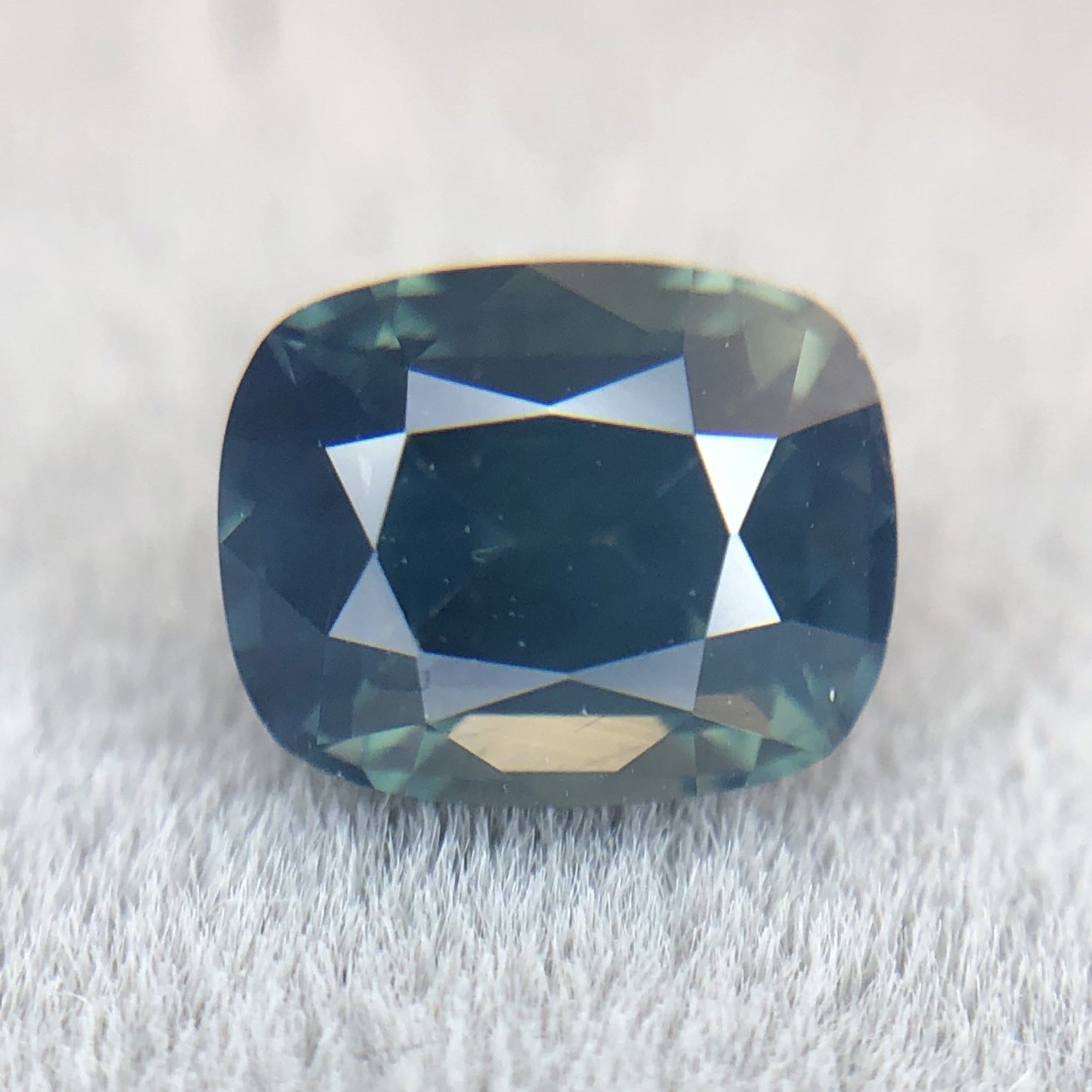 1.26ct Cushion Mixed Cut Sapphire