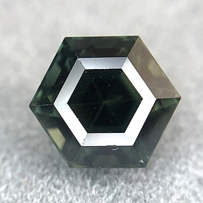 1.66ct Hexagon Step Cut Sapphire