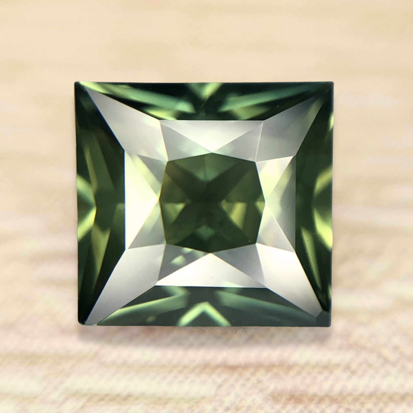 2.68ct Princess Brilliant Cut Sapphire