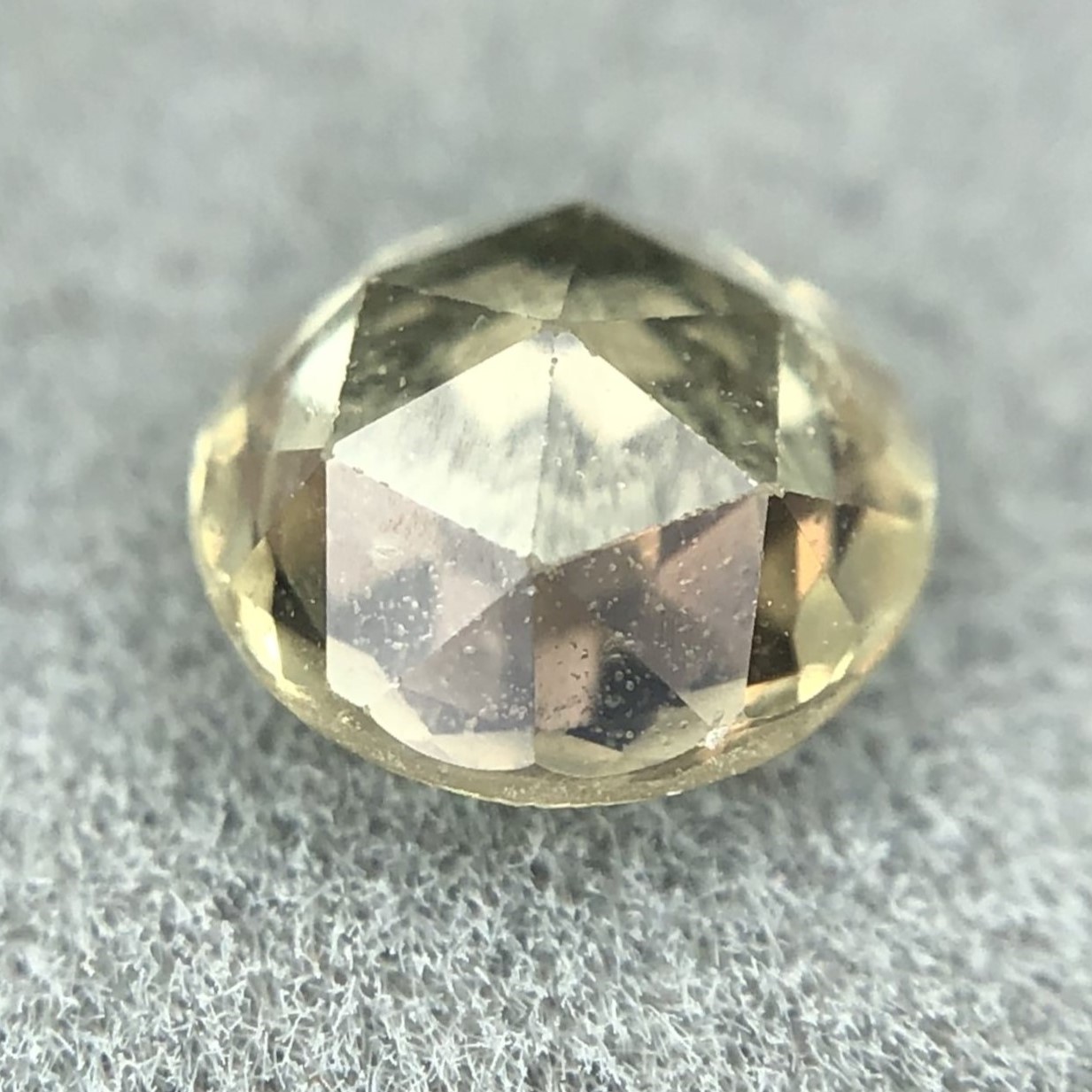 0.65ct Round Rose Cut Sapphire