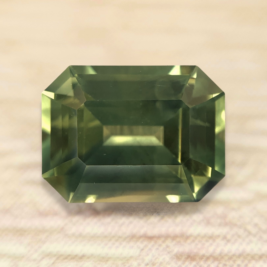 2.08ct Octagon Step Cut Sapphire