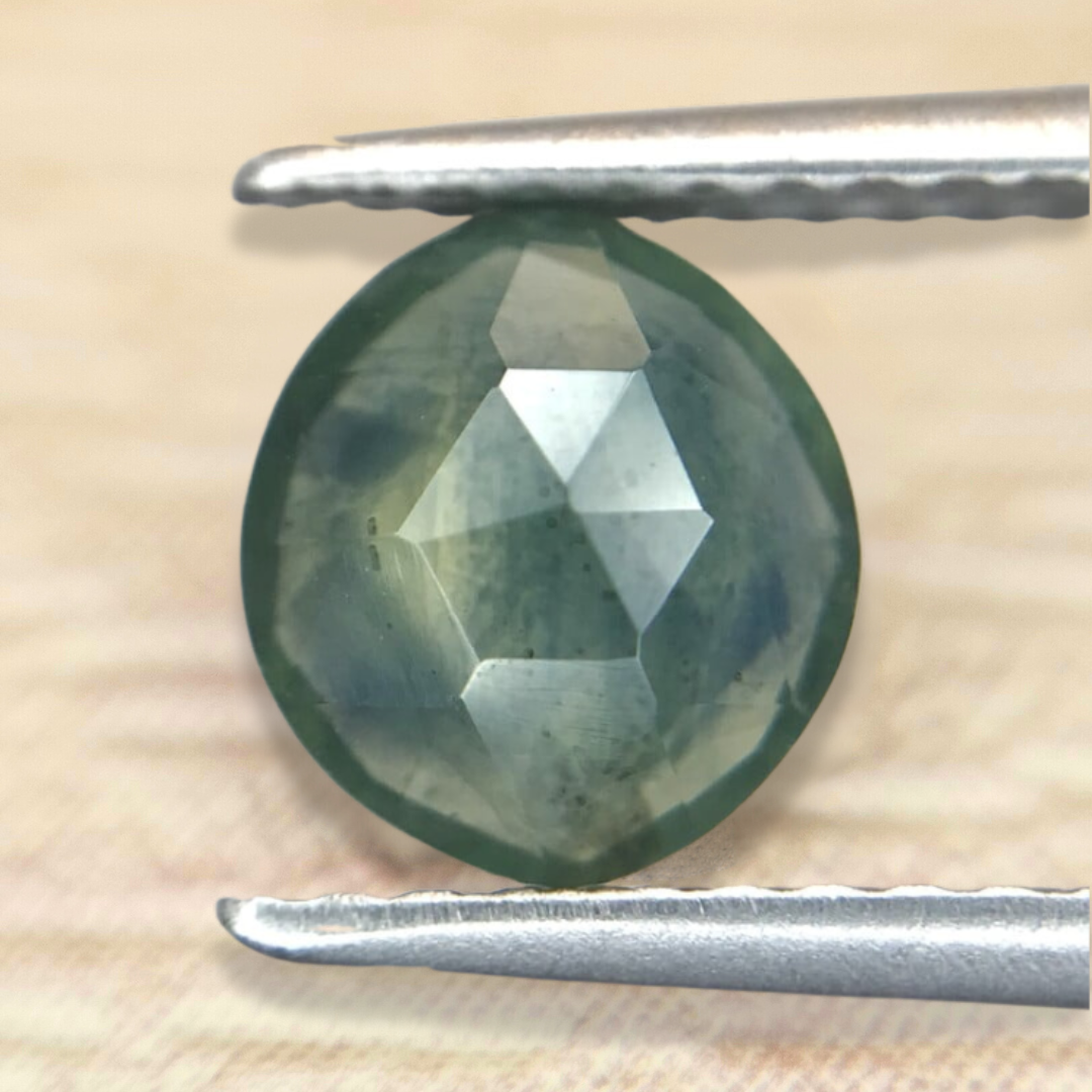 1.37ct Free Form Rose Cut Sapphire 1.37ct Free Form Rose Cut Sapphire