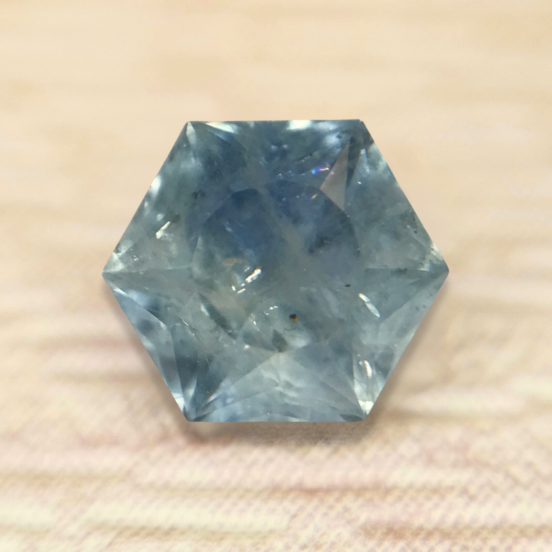 1.78ct Hexagon Step Cut Sapphire