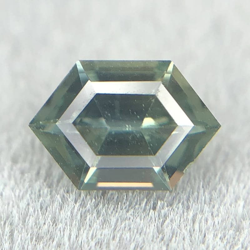 0.43ct Hexagon Step Cut Sapphire