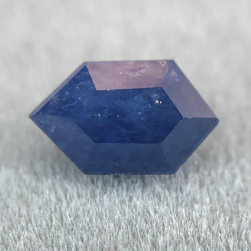 0.88ct Hexagon Step Cut Sapphire