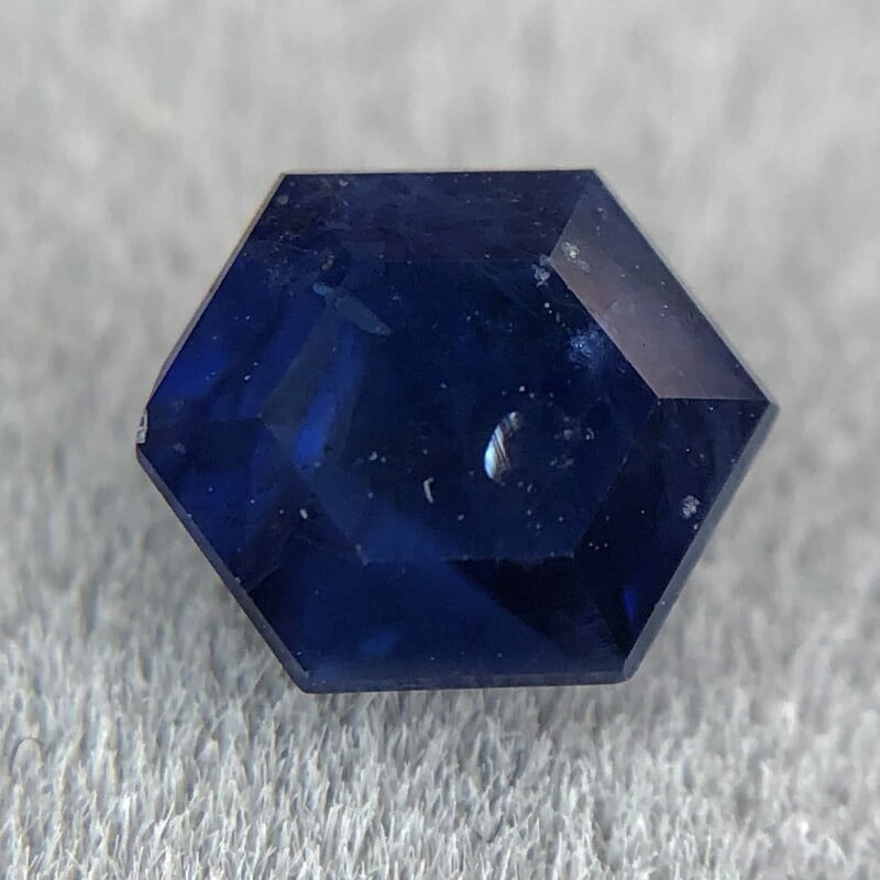 0.58ct Hexagon Step Cut Sapphire