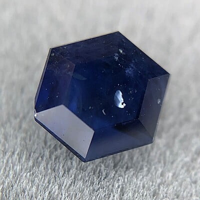 0.58ct Hexagon Step Cut Sapphire