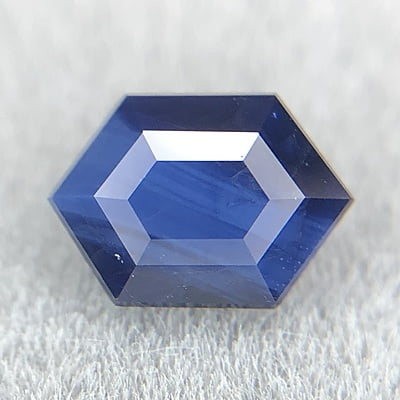 0.68ct Hexagon Step Cut Sapphire