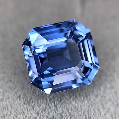 3.67ct Octagon Step Cut Sapphire