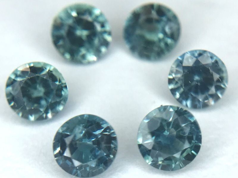 1.73tcw Round Mixed Cut Sapphire Parcel (6pcs) 1.73tcw Round Mixed Cut Sapphire Parcel (6pcs)