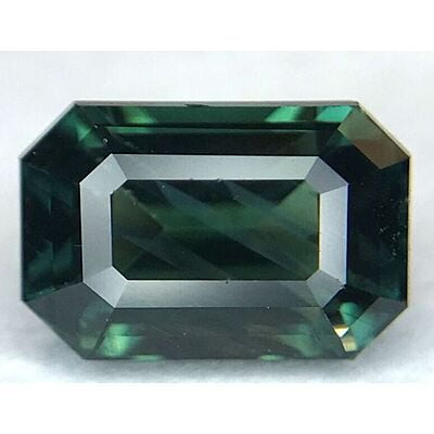 2.07ct Octagon Step Cut Sapphire